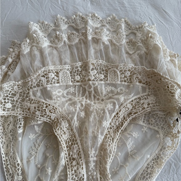 Free People Cream Lace Tank Top - Picture 6 of 8